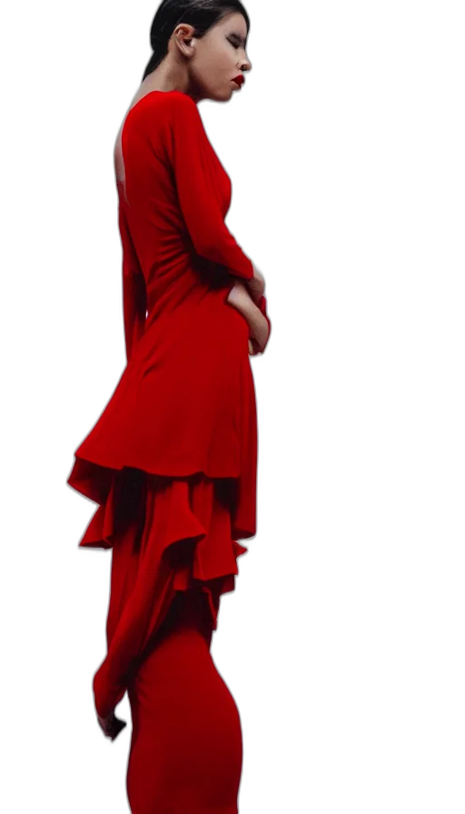 dress, jacket, staff, 3d render transparent PNG cut-out