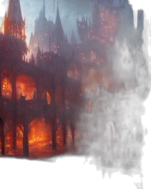 concept art, fantasy art, comic book art, 3d render transparent PNG cut-out