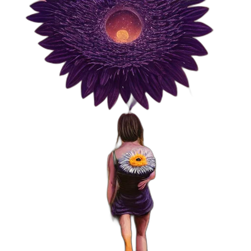 flower, dress, umbrella, crown transparent PNG cut-out