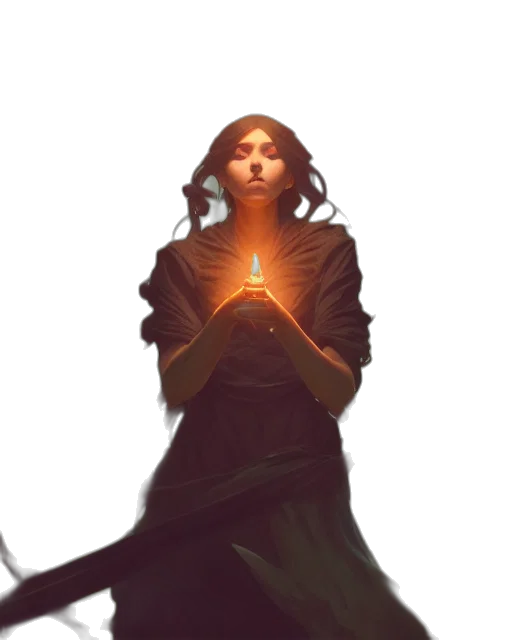 staff, dress, concept art, fantasy art transparent PNG cut-out