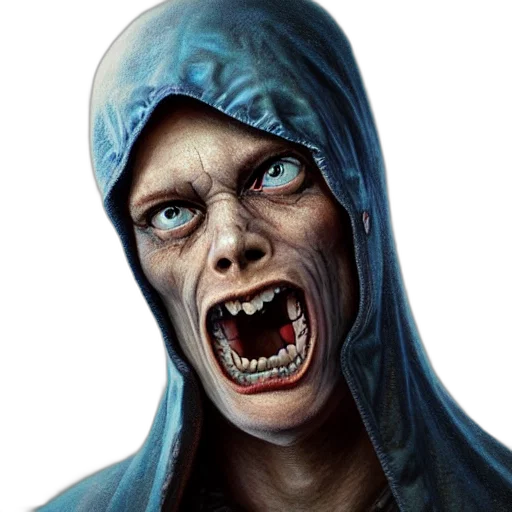 face, mask, creature, concept art transparent PNG cut-out