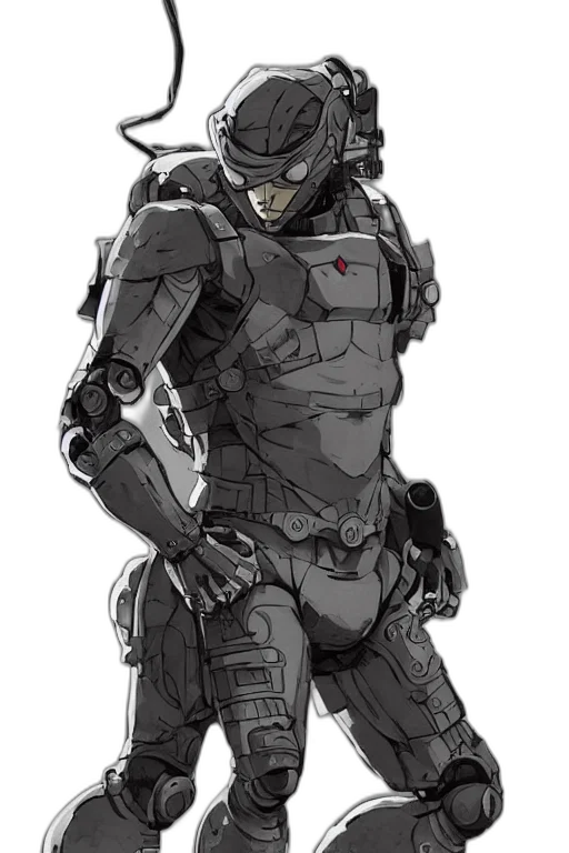 robot, weapon, concept art, cyberpunk transparent PNG cut-out