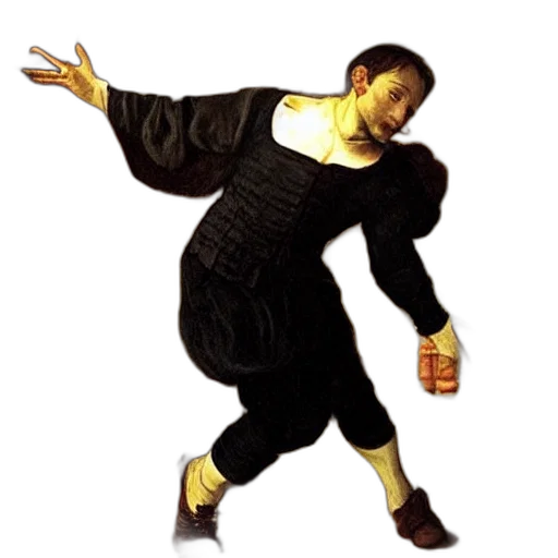 jacket, staff, concept art, renaissance transparent PNG cut-out