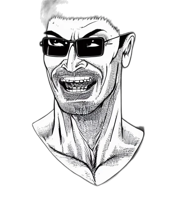 face, mask, creature, staff transparent PNG cut-out
