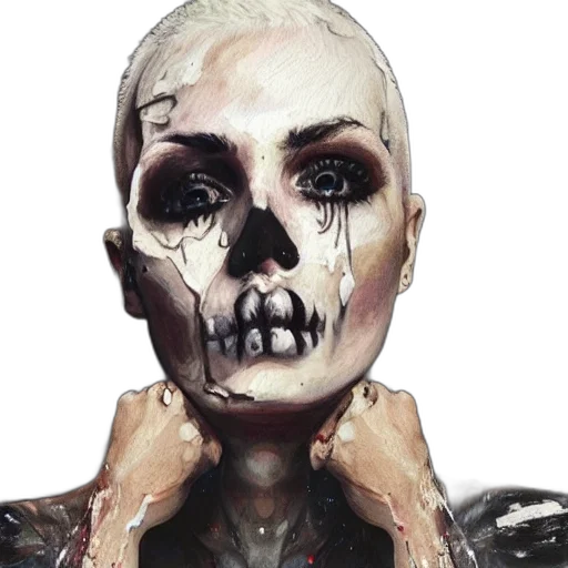 face, jewelry, mask, concept art transparent PNG cut-out