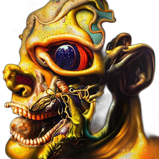 creature, mask, dragon, face transparent PNG cut-out