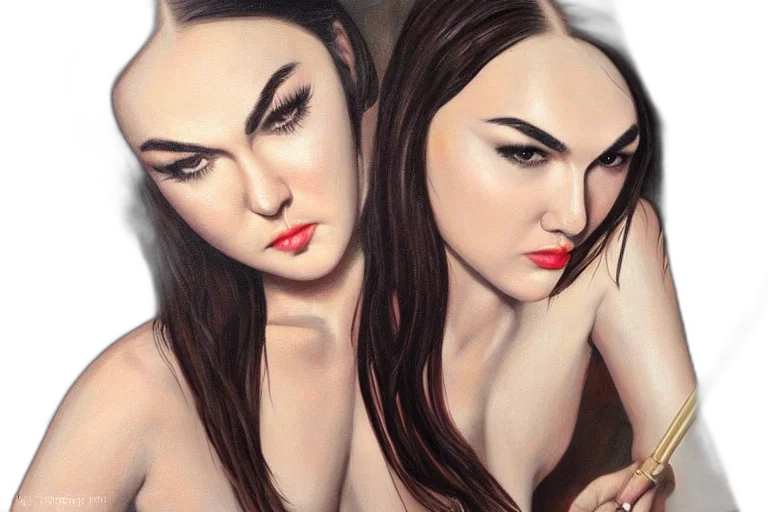 face, photorealistic, oil painting, fantasy art transparent PNG cut-out