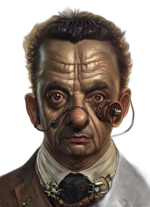 face, mask, staff, photorealistic transparent PNG cut-out