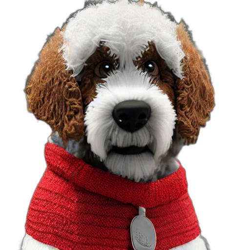 animal, jacket, staff, photorealistic transparent PNG cut-out