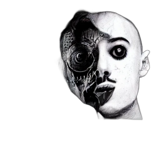 mask, face, robot, creature transparent PNG cut-out