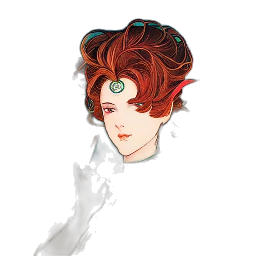 crown, mask, face, hair transparent PNG cut-out