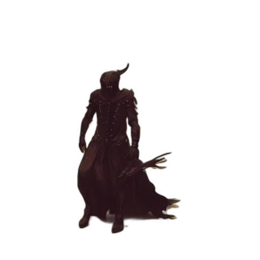 dress, staff, dragon, creature transparent PNG cut-out