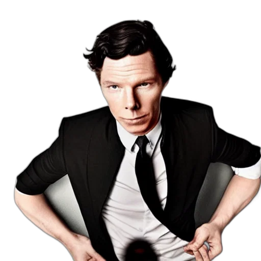 face, staff, concept art, photorealistic transparent PNG cut-out