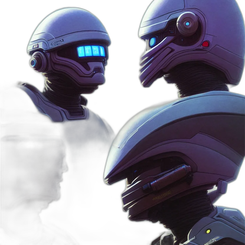 robot, mask, face, creature transparent PNG cut-out
