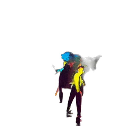 umbrella, jacket, hat, staff transparent PNG cut-out
