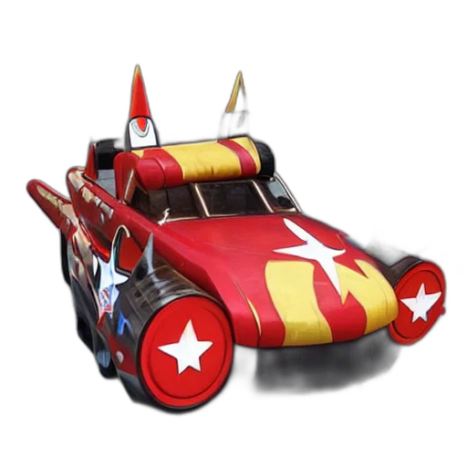 car, weapon, 3d render, concept art transparent PNG cut-out