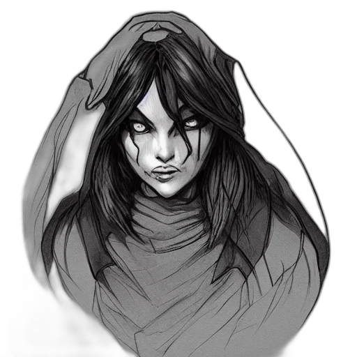 mask, face, creature, hair transparent PNG cut-out