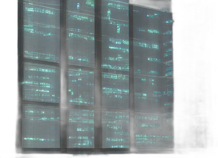 building, robot, cyberpunk, 3d render transparent PNG cut-out