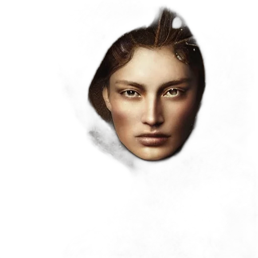 face, mask, crown, hair transparent PNG cut-out