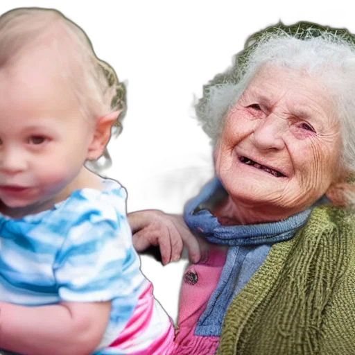 face, photorealistic, 3d render, elderly transparent PNG cut-out