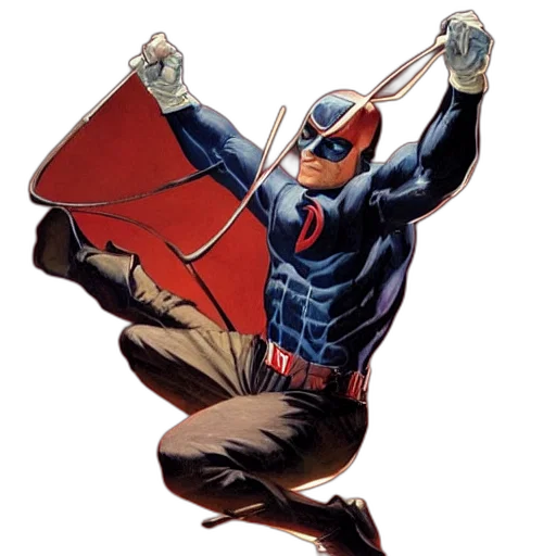 jacket, mask, comic book art, concept art transparent PNG cut-out