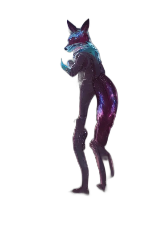 robot, creature, mask, staff transparent PNG cut-out