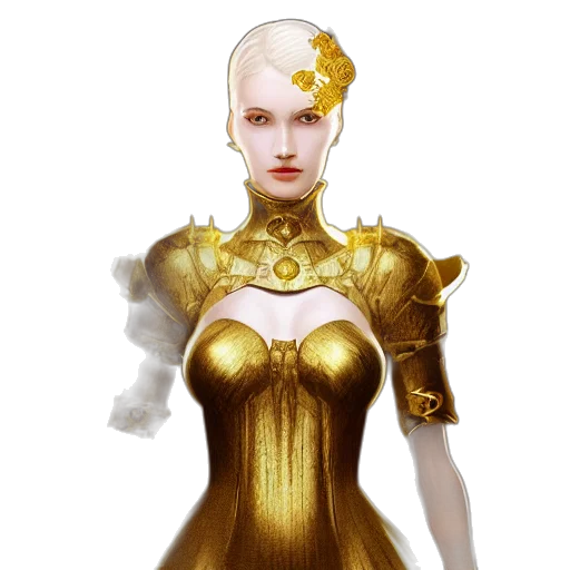 dress, jewelry, crown, robot transparent PNG cut-out