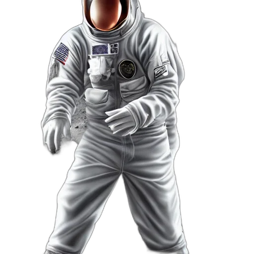 robot, jacket, staff, face transparent PNG cut-out