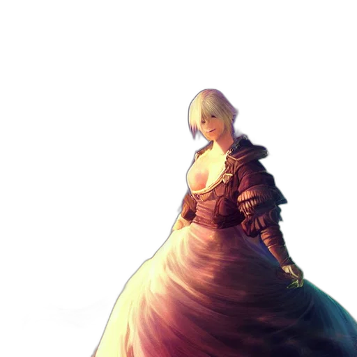 dress, crown, sword, staff transparent PNG cut-out