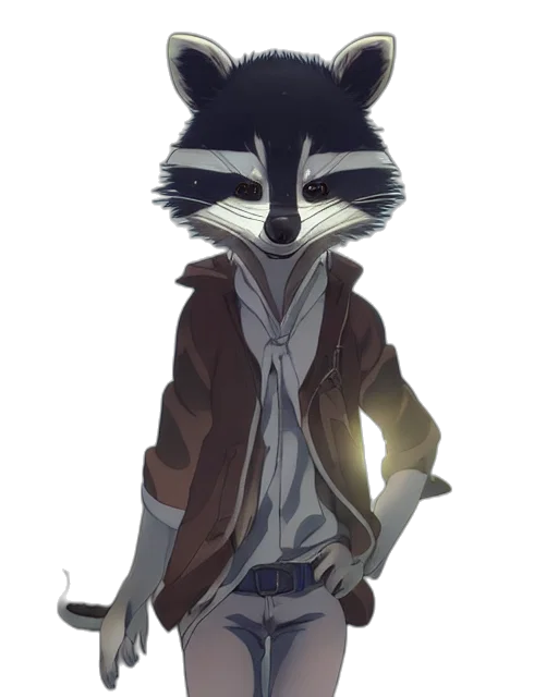 jacket, staff, mask, animal transparent PNG cut-out