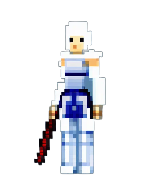 sword, weapon, staff, pixel art transparent PNG cut-out