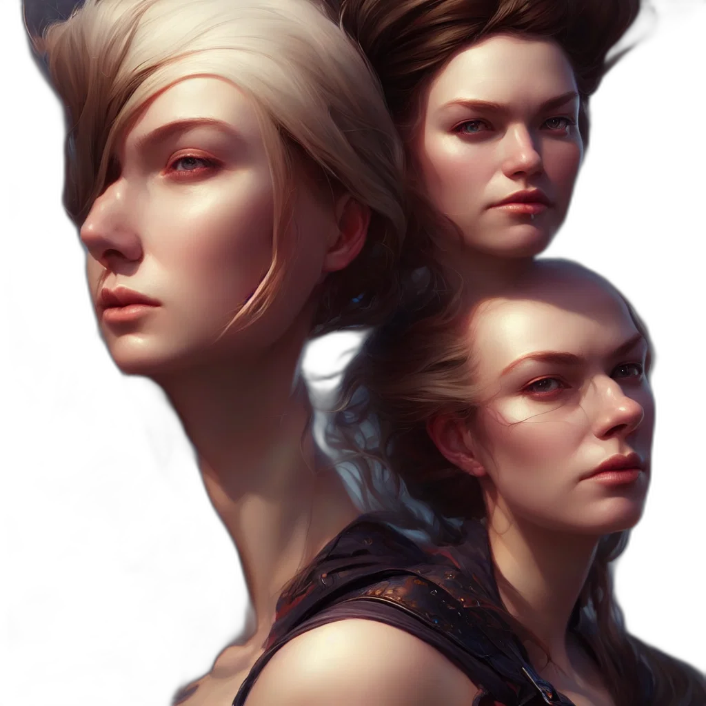 face, crown, fantasy art, concept art transparent PNG cut-out