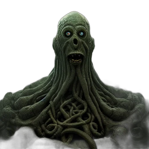 creature, hair, mask, face transparent PNG cut-out