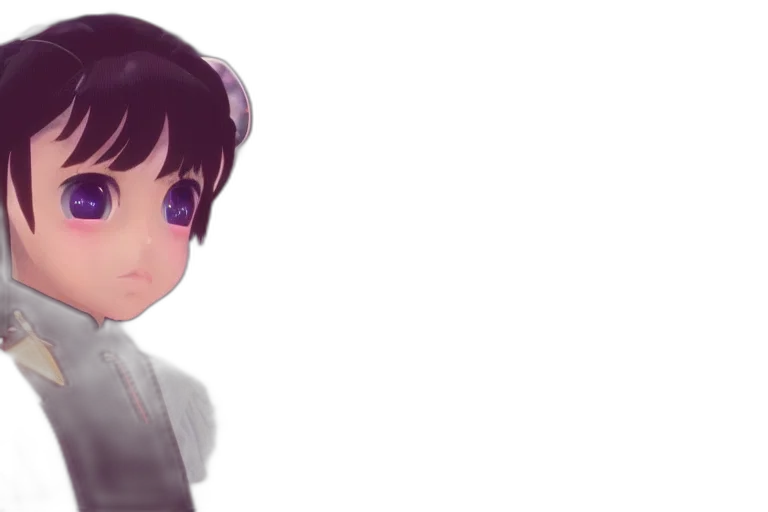 face, staff, anime, pixel art transparent PNG cut-out