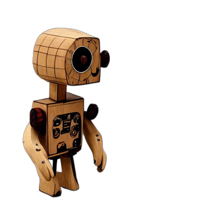 robot, creature, staff, weapon transparent PNG cut-out