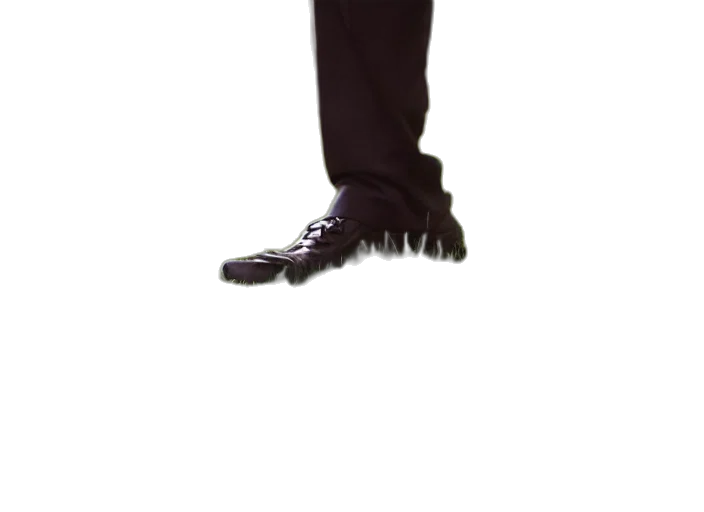 shoes, staff, jacket, creature transparent PNG cut-out