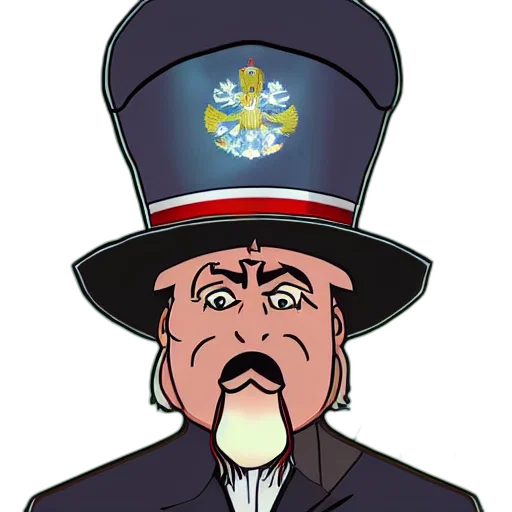 staff, hat, face, crown transparent PNG cut-out