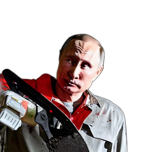jacket, weapon, staff, robot transparent PNG cut-out