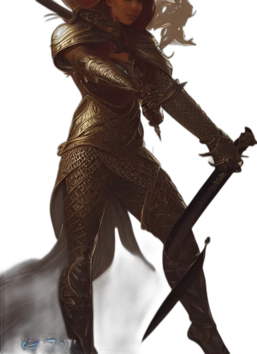 sword, dragon, staff, weapon transparent PNG cut-out