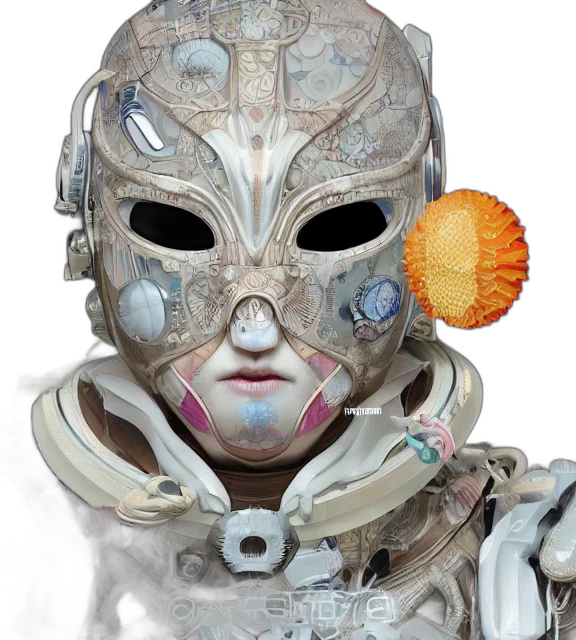 robot, mask, food, face transparent PNG cut-out