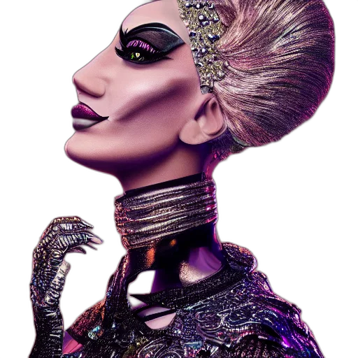crown, mask, hair, face transparent PNG cut-out