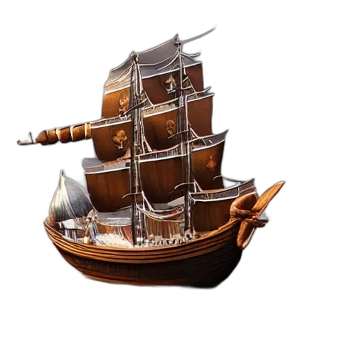 weapon, crown, 3d render, concept art transparent PNG cut-out