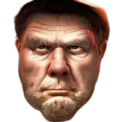 face, mask, staff, creature transparent PNG cut-out
