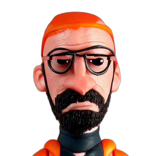 staff, face, jacket, 3d render transparent PNG cut-out