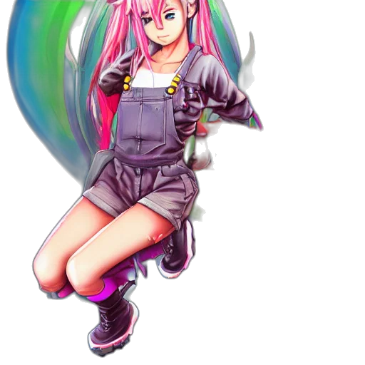 jacket, staff, weapon, anime transparent PNG cut-out