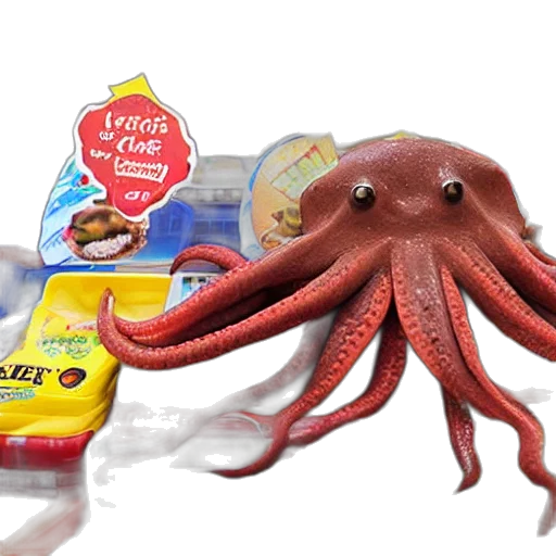food, creature, animal, 3d render transparent PNG cut-out