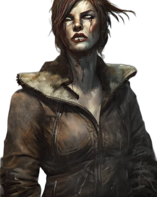 jacket, face, concept art, fantasy art transparent PNG cut-out