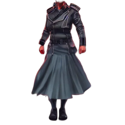 jacket, concept art, 3d render, cyberpunk transparent PNG cut-out