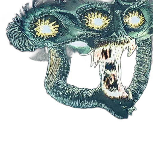 creature, mask, dragon, face transparent PNG cut-out