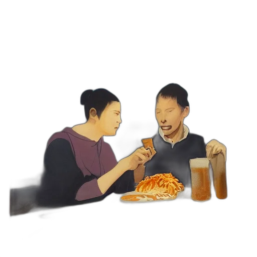 food, face, pixel art, concept art transparent PNG cut-out